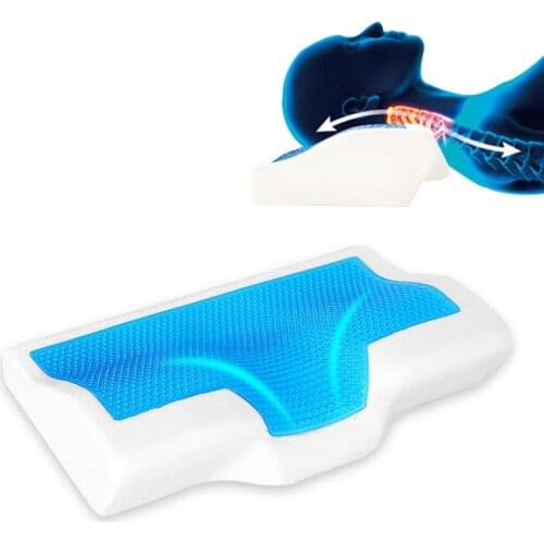 Orthopedic Foam Gel Pillow Ergonomic Cervical Neck Contour Pain Side Back Stomach MemorySleepers Couple Ice-cool pillow подушка