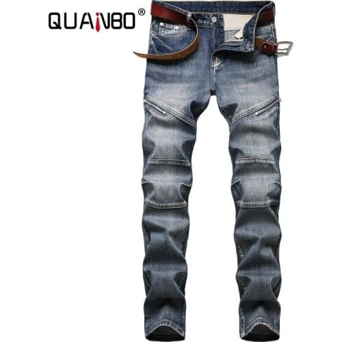 Узкие джинсы для мужчин QUANBO China At AliExpress