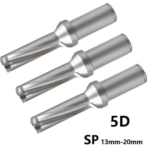 Indexable Drill Bit SP Type 5D U Drill Shallow Hole CNC 13mm-20mm use Carbide Inserts SPMG Fast Drilling High Quality