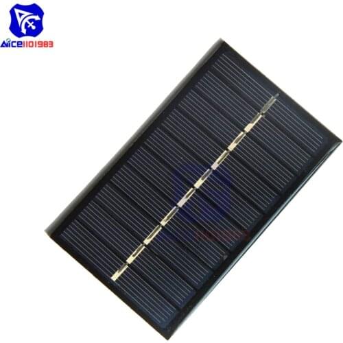 Diymore 5V 160mA Solar Panel 0.8W 100*60mm for Solar Lamp Toys Chargers