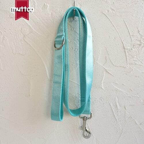 MUTTCO unique design fashionable bow tie handmade dog leash THE GLACIER dog leash 5 sizes UDL116
