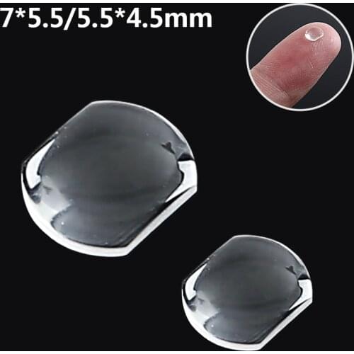 Shellhard 1pc Sapphire Bubble Magnifier Lens Suitable For Date Window High Transparency Watch Crystal Glass 7.0x5.5mm/5.5x4.5mm