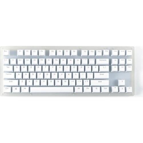 Womier K87 Hot Swappable Mechanical Keyboard RGB 80% TKL Keyboard Translucent Acrylic Base Gateron Switch Type-c