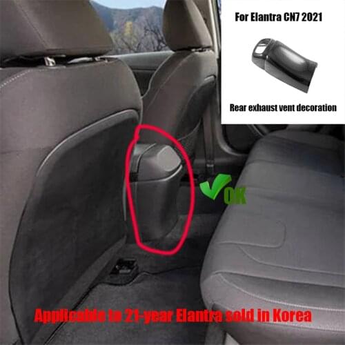 For Hyundai Elantra CN7 2021 rear air conditioning outlet ABS panel carbon fiber pattern decoration Avante sold in South Korea