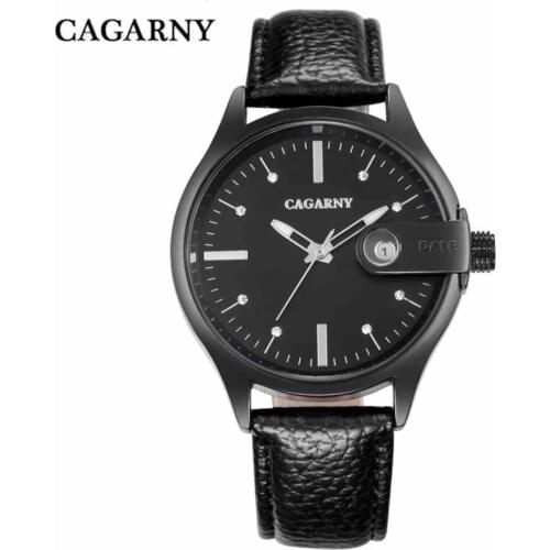CAGARNY Women Watches Fashion Rhinestone Leather Strap Quartz Watch Ladies Calendar Clock Top Luxury Brand Girls Wristwatches