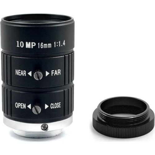 10 million high-definition intelligent machine vision inspection C-mount lens 16mm10mp1" industrial camera C-mount lens