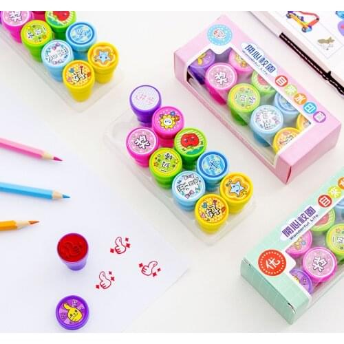 20 PCs Assorted Stamp 2 box Seal Student Reviews Seal Set Teacher Assistant Job Reviews Seal school