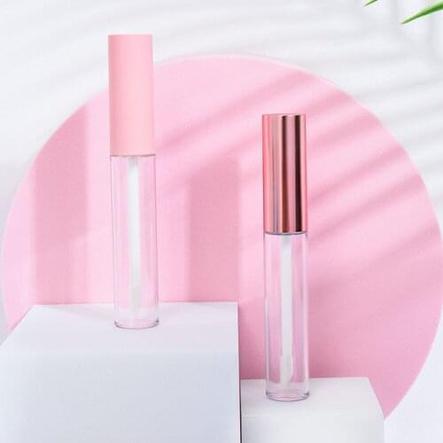 5 Pcs 10ml Portable Empty Refillable Travel Cosmetic Bottle Lip Gloss Tube Lip Glaze Tube Cosmetics Container Diy Beauty Tool