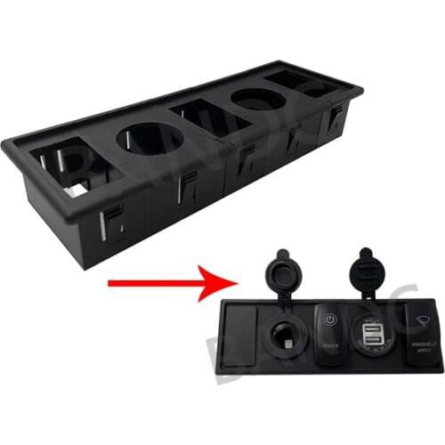 5 Way Car Boat Marine Panel Patrol Housing Holder for Bus Truck Lorry Caravan Camper Car Switch, Car Accessories