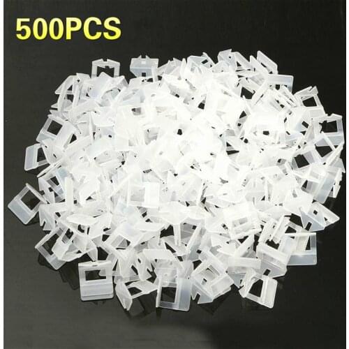 500pcs PE Plastic Tile Flat Leveling System Tape Clips Wall Device Tile Sets for