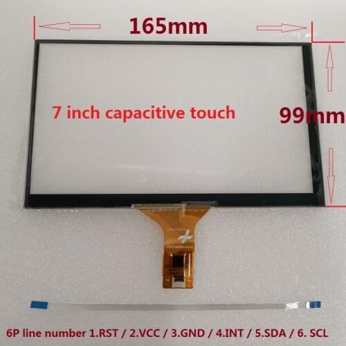 7 inch 165mm*99mm High compatibility Raspberry Pi tablet PC navigation Capacitive Touch Digitizer Touch screen panel Glass