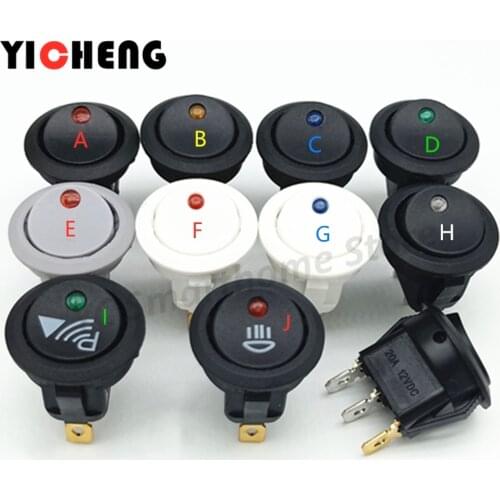 1Pcs high quality Round Copper Cats Eye Automobile Modified Switch Power Switch Rocker switch 12V/20A