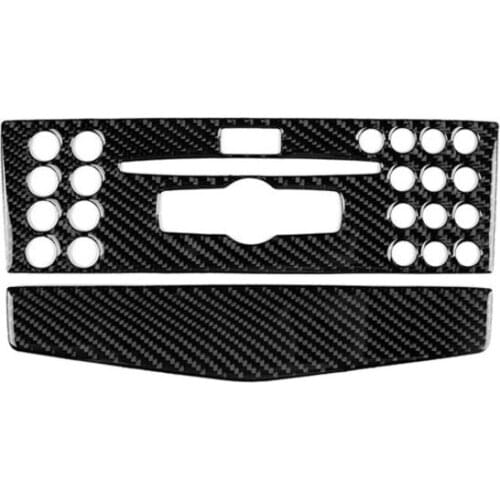Fit For Mercedes-Benz C-Class W204 2007-2010 Carbon Fiber Central Control CD Panel Decoration Interior modification