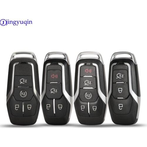Jingyuqin 164-R7989 Replacement 3/4/5 Buttons Key Case Cover for Ford Edge Explorer Fusion 2015 2016 2017 M3N-A2C31243300