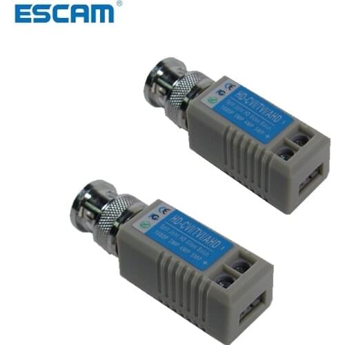 200M(660ft) Range For HD CVI/AHD/TVI Twisted BNC CCTV Passive Transceivers UTP Balun BNC Cat5 CCTV UTP Video Balun