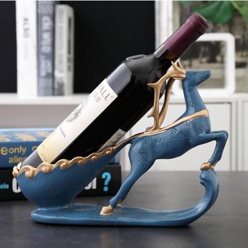 European Resin Wine Rack Decoration Jewelry Key Storage Box Ornaments Home Livingroom Table Furnishing Crafts Hotel Figurines