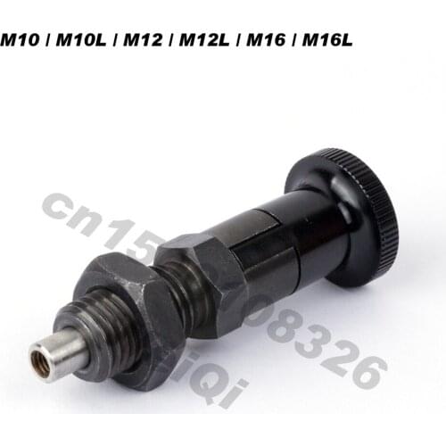 Indexing plungers,thread M10*1.0, rest position type ,carbon steel body ,longer pin