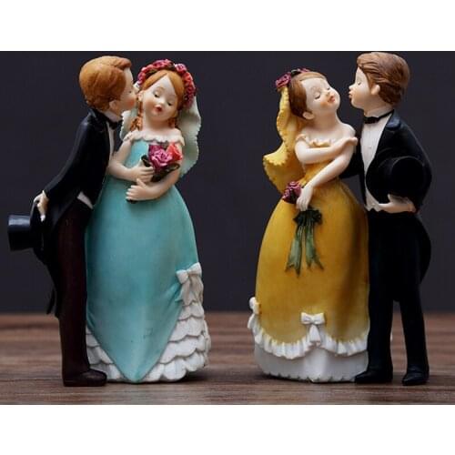 CUTE FAIRY TALE GIRL SCULPTURE DECORATION ORNAMENTS COUNTRY LOVE STORY DESKTOP DECORATION WEDDING GIFT