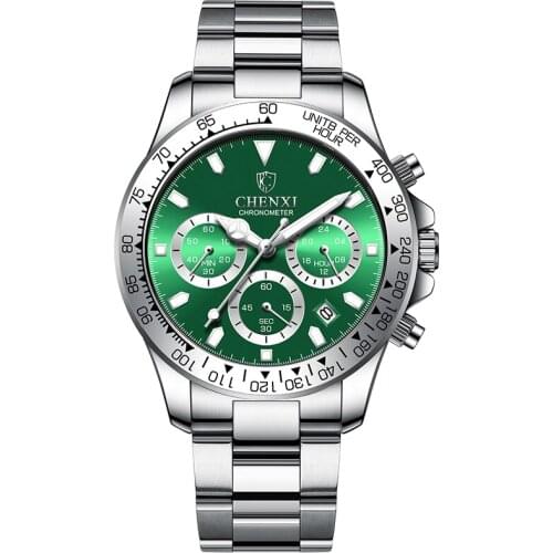 Mens Wrist Watch Steel Band Top Brand Luxury Quartz Montre Homme Date Chronograph Fashion Classic Clock Relogio Masculino 2021