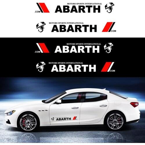 Car Door Side Stickers Car Body Stripe Sticker Decals Vinyl For Fiat 500 1100 595 Abarth Palio Stilo Bravo Punto 124 Car Styling