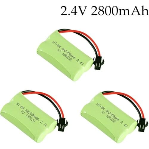 2.4v 2800mah NiMH Battery For Rc toys Car Tanks Trains Robot Boat Gun Ni-MH AA 2800mah 2.4v Rechargeable Battery
