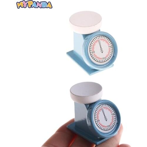 2021 New 1PC 1:12 Scale Weigh Scale Dolls House Accessories Miniature Gifts Blue Wholesale Hot Sale