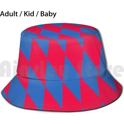 Bayern Pattern Bucket Hat Adult kid baby Beach Sun Hats Germany Leva Lewandowski Levandofski Gnabry Muller Davies Neuer
