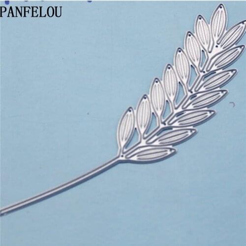 PANFELOU Rice flower leaf metal crafts paper die cutting dies for Scrapbooking/DIY wedding Halloween Hand account cards