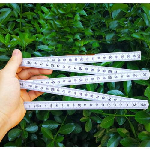 Plastic folding ruler measuring crossing teaching scribd tool 1pc
