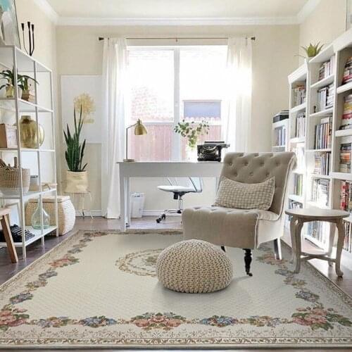 Big size floral pastoral bedside carpet,European style retro vintage home decoration area rug