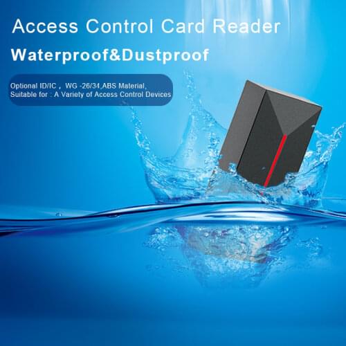 Proximity Card Access Control Reader 13.56MHZ/125KHZ Door Access Control WG26/34 EM IP68 Waterproof Long Range RFID Card Reader