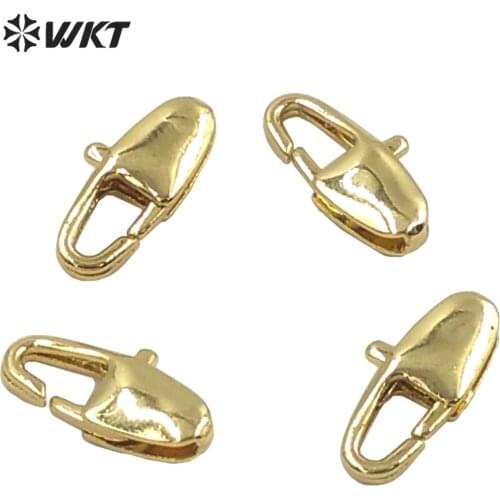WT-JFE73 women fashion gold electroplated jewelry findings clasp for necklace design lobster connectors DIY jewelry clasp