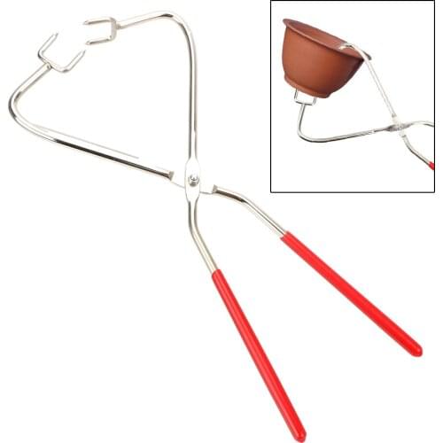 Pottery Clamp Ceramics Tool Stainless Steel with Plastic Handle Pliers Hand Tool Clay Sculpture Tools