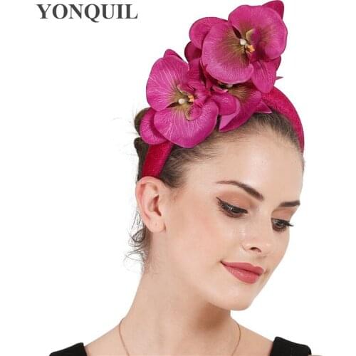 Fancy Flower Hair Band For Ladies Bride Wedding Headwear Fancy Fashion New Fascinatorr Hair Accessories Party Princess Headdress