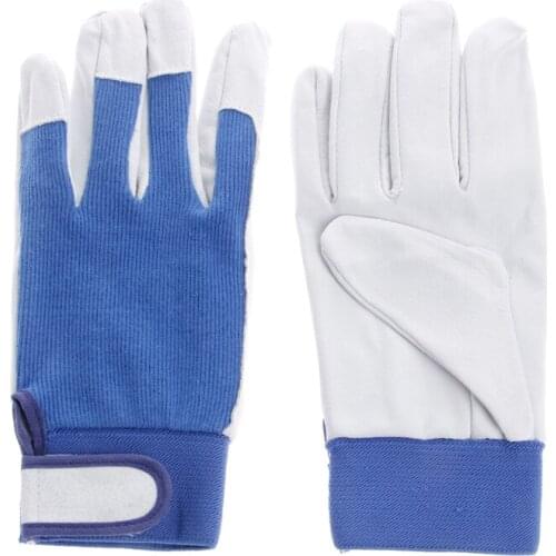 1Pair Pigskin Leather Gloves Wear Resistant Driving Working Repair Safe Gloves
