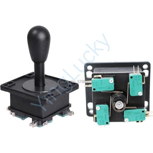 2pcs American style Arcade joystick classic Black competition Joystick Fighting Stick with Microswitches and oval handle