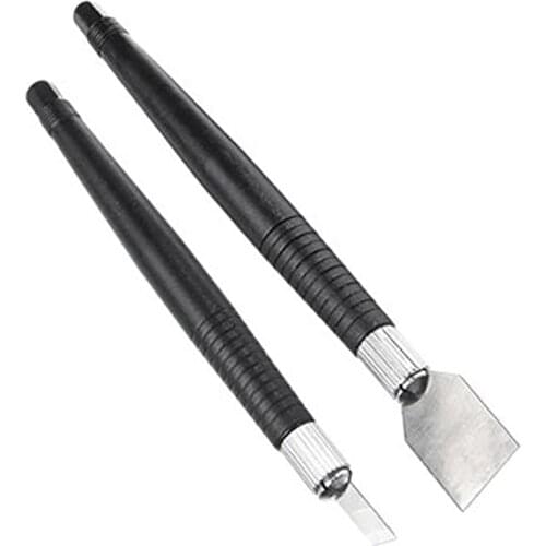 2pcs black Tin Scraper Solder Paste Scraping Knife Set for PCB BGA Repair Cleaning Tool