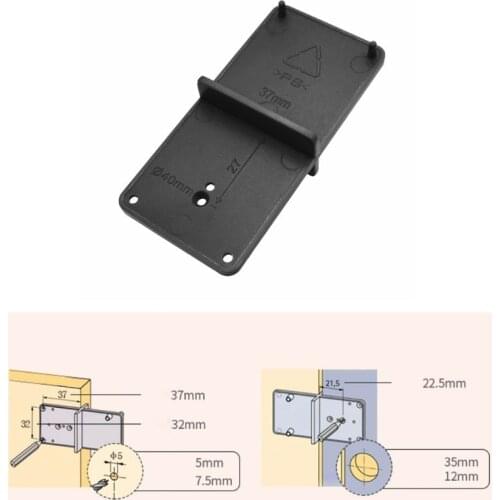 40mm 35mm Hinge Hole Drilling Guide Locator Hole Opener template Door Cabinets DIY Tool For Woodworking tool