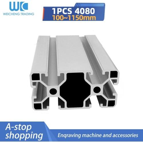 4080 Aluminum Profile Extrusion European Standard Anodized Linear Rail Aluminum Extrusion 4080 Profile for CNC 3D Printer Parts