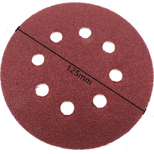 72pcs 5 Inch 125mm Convenient Round Sandpaper Eight Hole Disk Sand Sheets Grit 60-2000 Hook and Loop Sanding Disc Polish