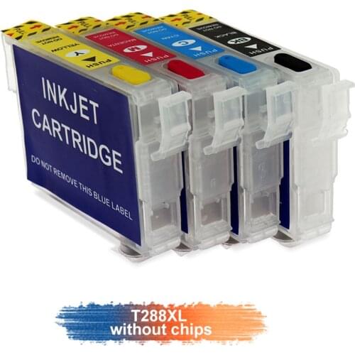 T288 288XL T2881-T2884 Refill Ink Cartridge No Chip for Epson XP-434 XP-430 XP-330 XP-340 XP-446 XP-440 Printer cartridge