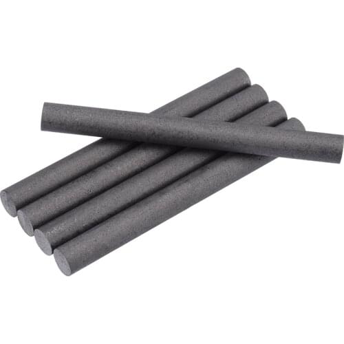 5pcs Black Carbon Rod Graphite Rods 99.99% Graphite Electrode Cylinder Rods Bars 100x10mm For Industry Tools
