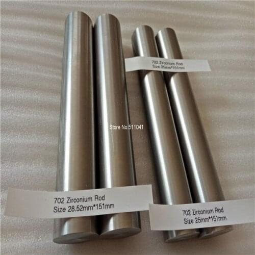 Zirconium rod/bar, diameter 25 mm*151mm length,2pcs and diameter 28.52 mm*151mm length,2pcs ,4pcs in total free shipping