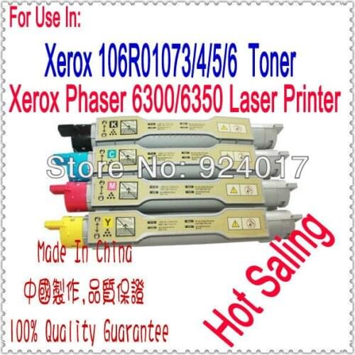For Xerox 6350 6350n 6350dn 6350DP 6350DT 6350DX Printer,For Xerox 106R01076 106R01075 106R01074 106R01073 Color Toner Cartridge