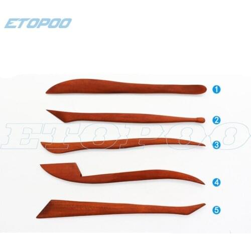 Clay tools 5pcs/set imitation mahogany knife pottery art supplies DIY clay model hand to do sculpture tools