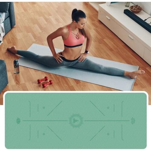 183X60CM Fitness Mat Yoga Mat Men Gym Exercise Mat Esterilla Yoga Tapete Pad Lengthen Non-slip For Beginner With Position Line