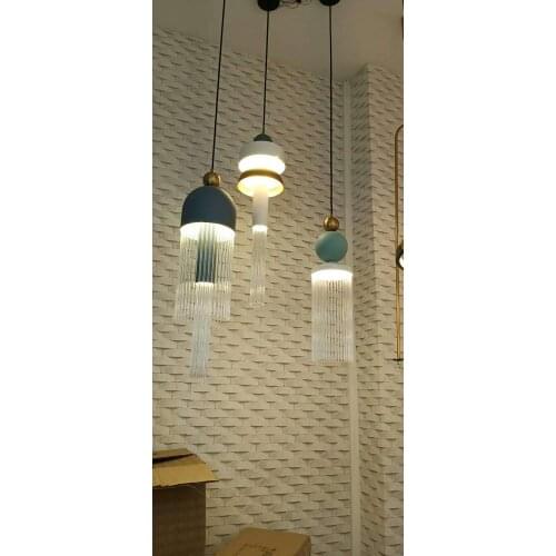 Luminaria rope LED pendant lights restaurant luminaire