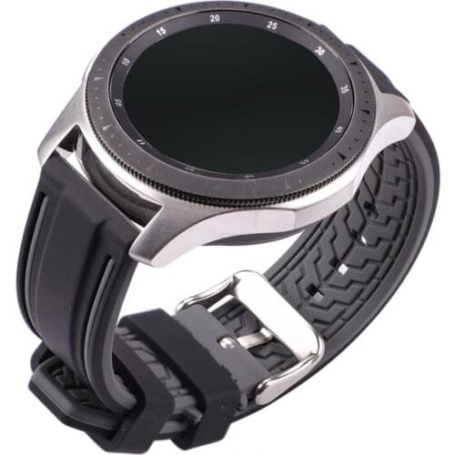 20mm 22mm 24mm 26mm Silicone Band Strap Watchband for Samsung Galaxy Watch 42mm 46mm Active 2 S2 S3 Huawei gt 2