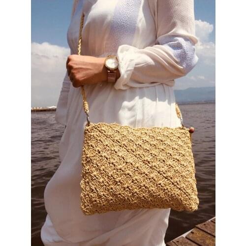 Straw Handmade Mesh Bag
