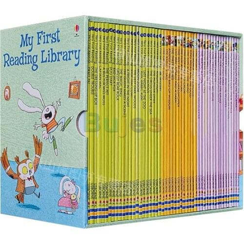 Usborne My First Reading Library, 50 Books/set, English Picture Books Baby Early Childhood Words Learning Gift for Kids